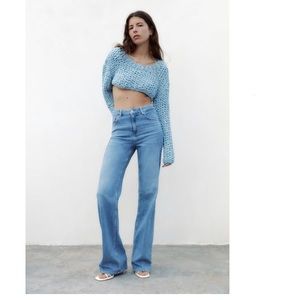 NWT Zara High Waist Flare Jeans